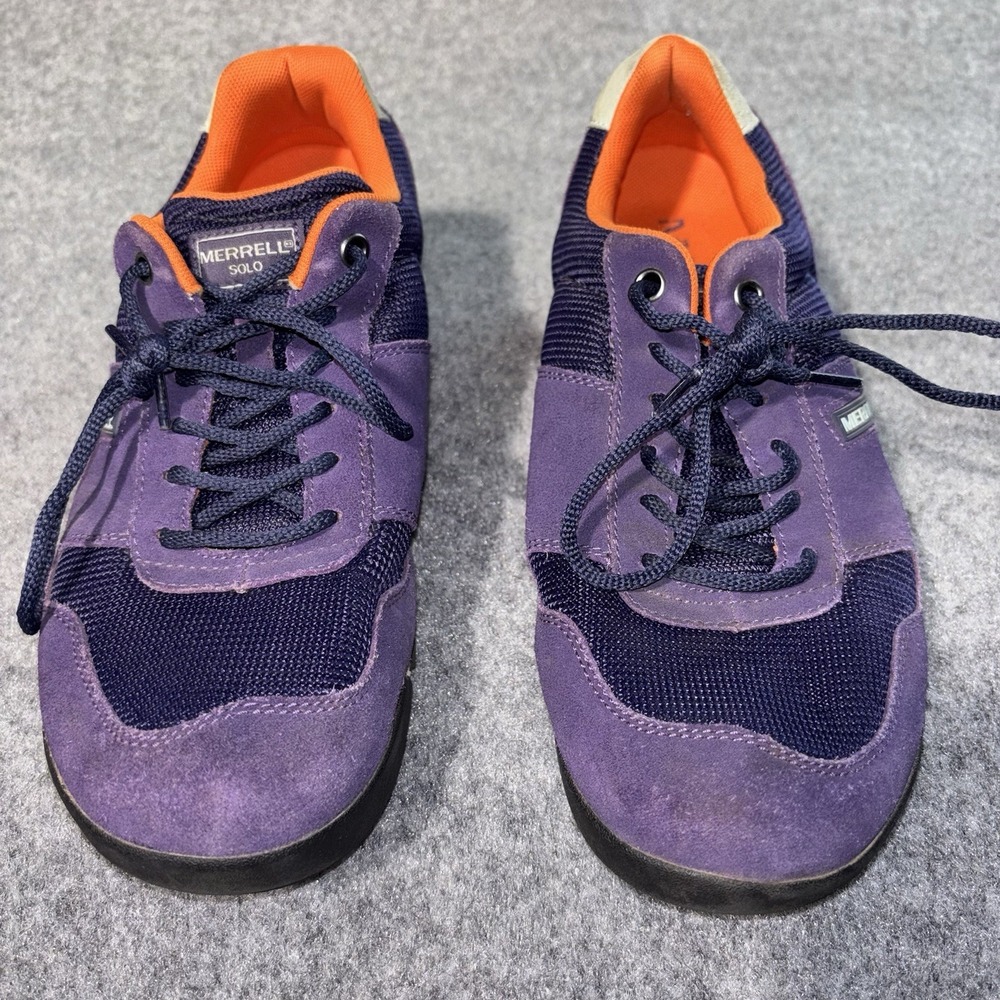 Merrell Solo Shoes Womens Size 10 Purple Suede Mesh Sneakers‎ Casual Lace Up - Picture 5 of 10